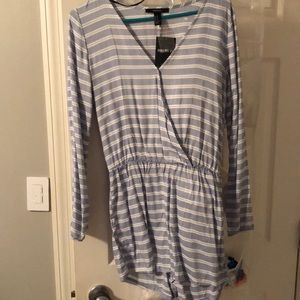 Light blue and cream jumpsuit